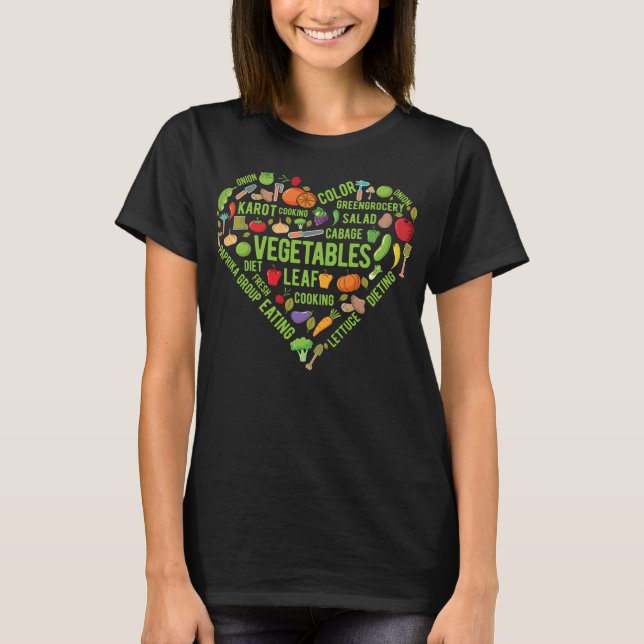 Camiseta Jardim Engraçado pelo Coração (Frente)