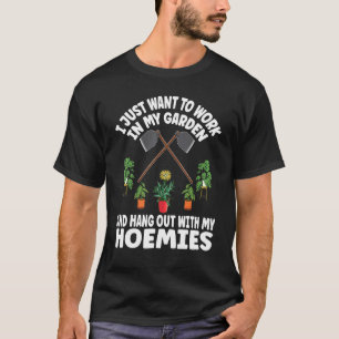 Camiseta Jardim Ficar à Toa Amigos Amadores de Jardim Plant