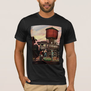 Camiseta Jardim Flor do Comboio por Stevan Dohanos