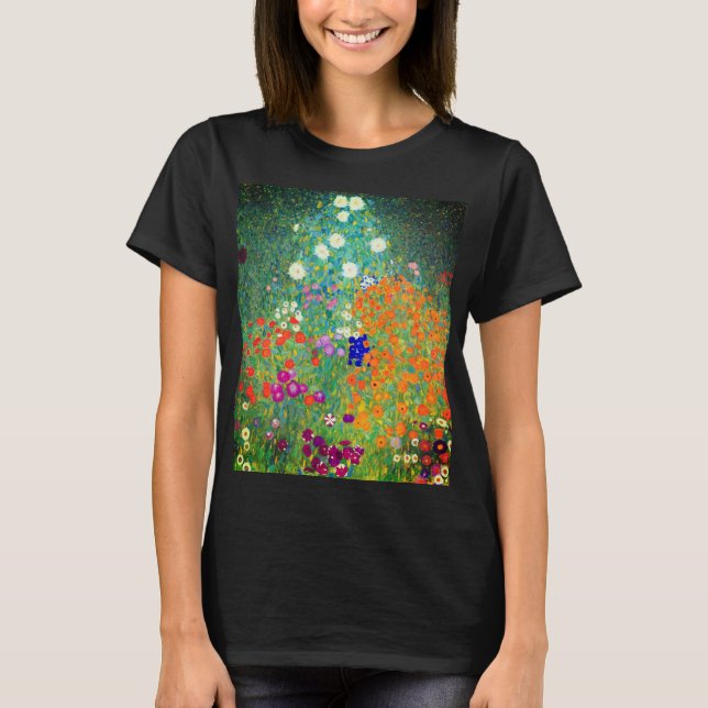 Camiseta Jardim Flor Gustav Klimt (Frente)