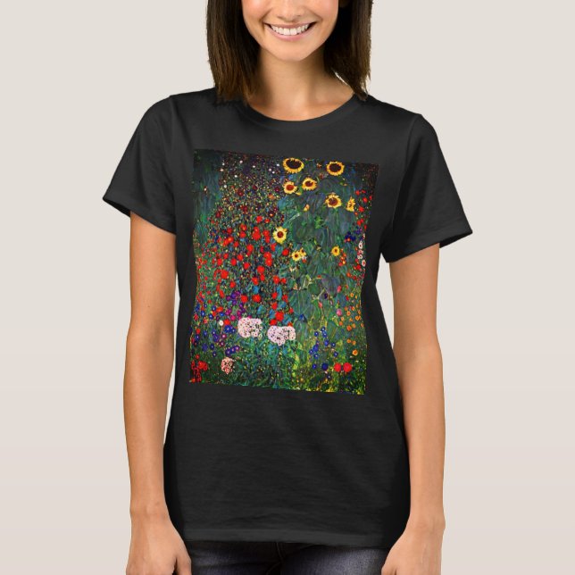 Camiseta Jardim Flor Gustav Klimt (Frente)