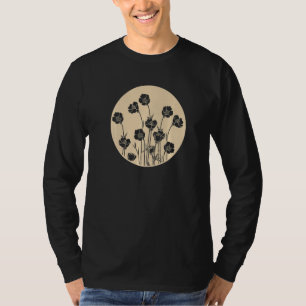 Camiseta Jardim Flor Silvestre Bulbosa Pé-de-galinha Ranúnc