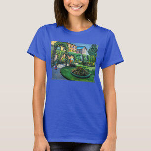 Camiseta Jardim, Jardim por August Macke, Arte Vintage