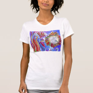 Camiseta Jardim mágico azul 2