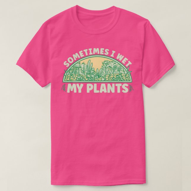 Camiseta Jardim, Molhei As Plantas (Frente do Design)