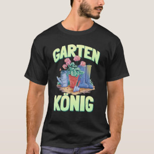 Camiseta Jardim Rei Jardinagem Verde Equilíbrio Jardim