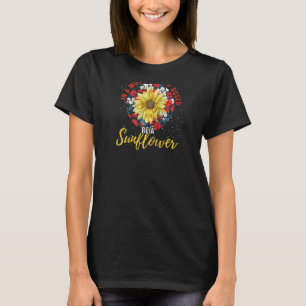 Camiseta Jardim Rosa do Sol Florista Floral Amarela Flor