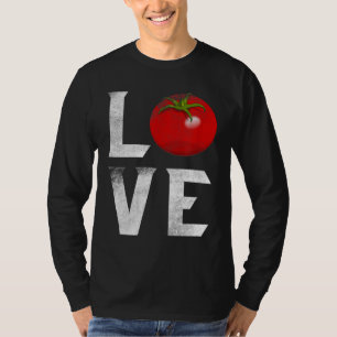 Camiseta Jardim Vermelho De Tomate Eu Adoro Hortaliças Ve