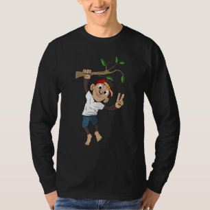 Camiseta Jardim Zoológico de Macacos