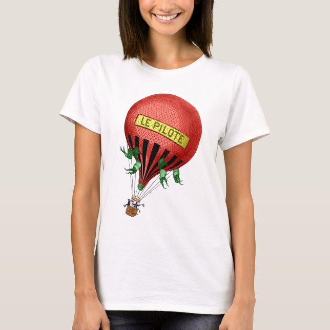 Camiseta Jardin De Tuileries Hot Air Balon (Frente)
