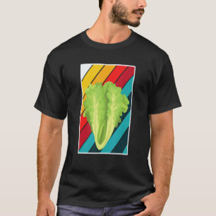 Camiseta Jardinagem 4\Adorável Alface Amor Comida Vegana Ja