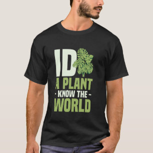 Camiseta Jardinagem 4\Botânica ID Uma Planta Conheça O Mund