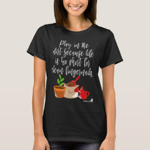 Camiseta Jardinagem 4\Brincadeira no Jardim na Terra