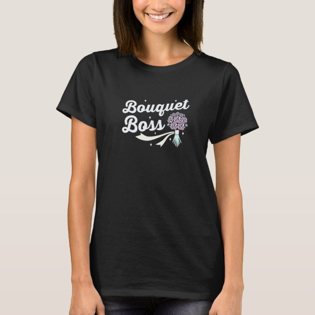 Camiseta Jardinagem 4\Buquê Chefe Botânico Flores Jardinage (Frente)