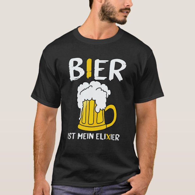 Camiseta Jardinagem 4\Cerveja é meu Elixir Dizer Festa Cerv (Frente)