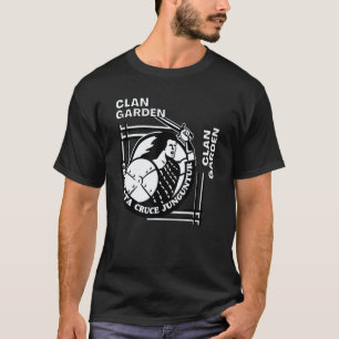Camiseta Jardinagem 4\Clã do Jardim Lema Gaélico Espadachim