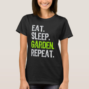 Camiseta Jardinagem 4\Coma Durma Jardine Repita Jardinagem 