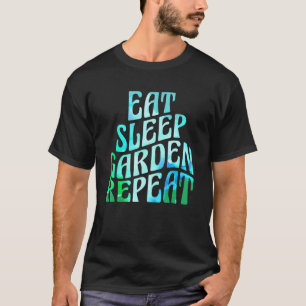 Camiseta Jardinagem 4\Comer Dormir Jardim Jardineiro Jardin