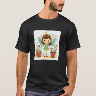 Camiseta Jardinagem 4\Design de Jardineiro de Fadas para um