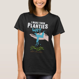 Camiseta Jardinagem 4\Eu Deixo as Minhas Plantinhas Molhada