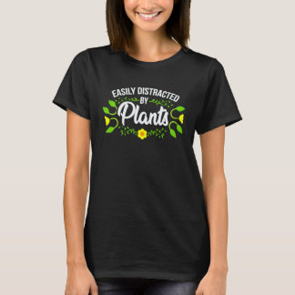 Camiseta Jardinagem 4\Facilmente Distraído Por Plantas Jard