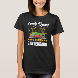 Camiseta Jardinagem 4\Ferromodelismo Trem a Vapor Estrada d