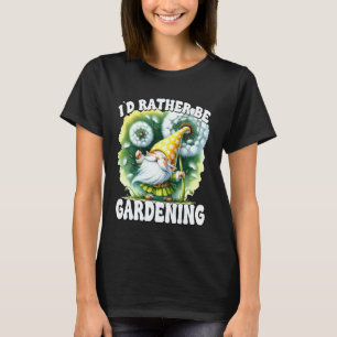 Camiseta Jardinagem 4\Gnome da Flor do Dente-de-Leão para M