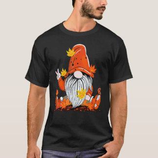 Camiseta Jardinagem 4\Gnomo da Paz da Jardinagem Segurando 
