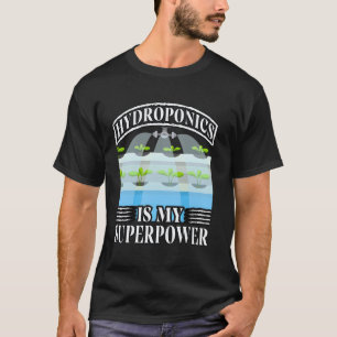 Camiseta Jardinagem 4\Hidroponia é minha Superpoder Jardina