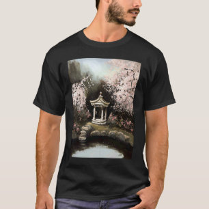 Camiseta Jardinagem 4\Jardim de Cerejeira Santuário Lago Fr