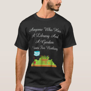 Camiseta Jardinagem 4\Jardineiro Geek de Livros   Bibliotec