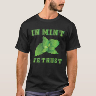 Camiseta Jardinagem 4\Roupas de Citação de Hortelã Engraçad