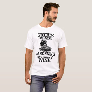 Camiseta Jardinagem com uma possibilidade do vinho