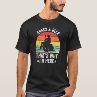 Camiseta Jardinagem Cortar Grama Cerveja
