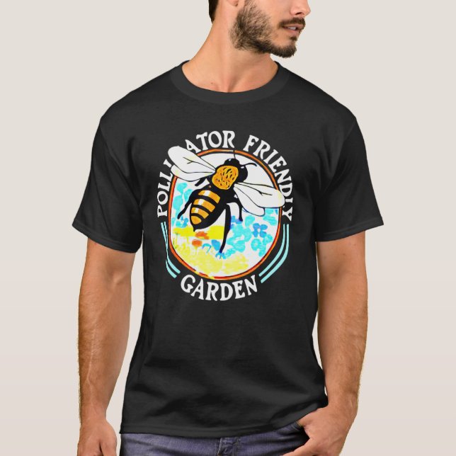 Camiseta Jardinagem de Abelhas Polinizadoras Amigas (Frente)