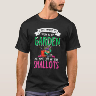 Camiseta Jardinagem de Chalota Jardim Jardineiro Planta Leg