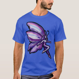 Camiseta Jardinagem de fadas roxas de fadas roxas