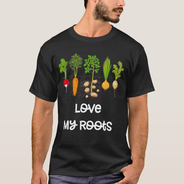 Camiseta Jardinagem De Hortas De Raiz Dotada 3Dk (Frente)