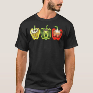 Camiseta Jardinagem de Humor do Jardineiro com Pimentos de