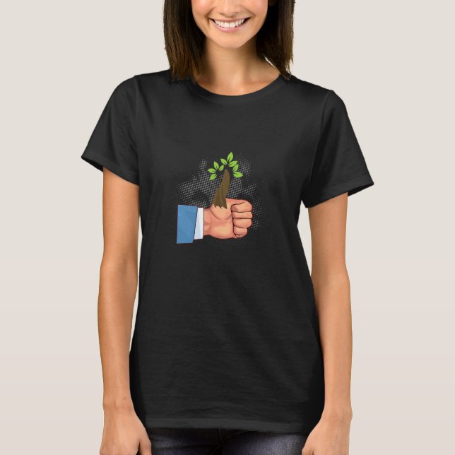Camiseta Jardinagem de Jardinagem de Hobby Verde (Frente)