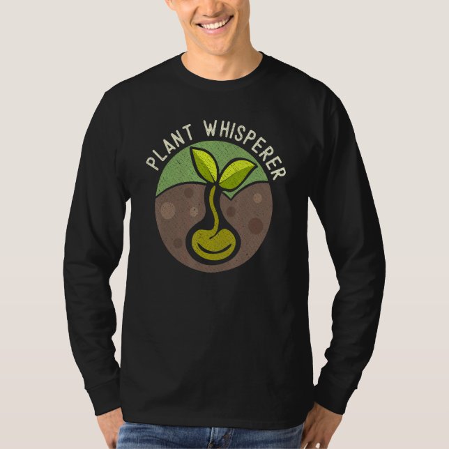 Camiseta Jardinagem De Suspeita De Plantas Para Jardim Masc (Frente)