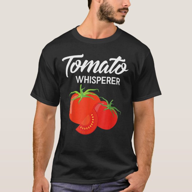 Camiseta Jardinagem de Sussurro de Tomato (Frente)