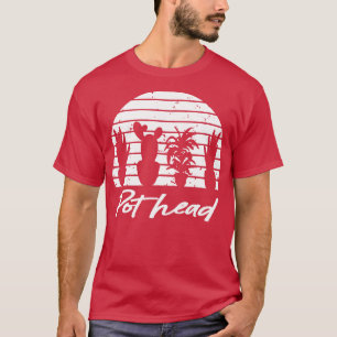 Camiseta Jardinagem do Cabeça do Pote do telhado da Planta