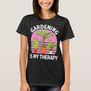 Camiseta Jardinagem É Meu Jardim de Terapia