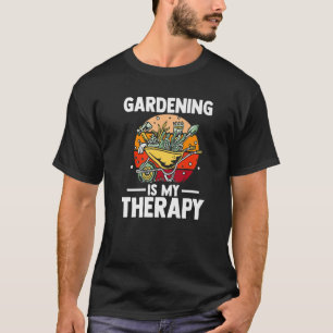 Camiseta Jardinagem é minha jardinagem de terapia dizendo p