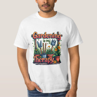 Camiseta Jardinagem é minha terapia
