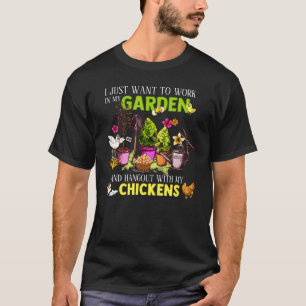 Camiseta Jardinagem e Passeio com Galinhas Horta