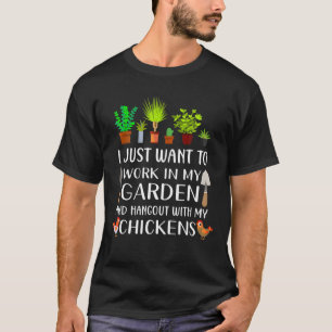 Camiseta Jardinagem Engraçada De Galinha Para Homens, Garde