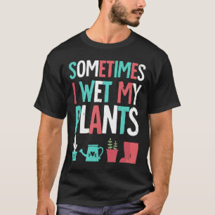 Camiseta Jardinagem Jardim de Flores Eu Rego Minhas Plantas