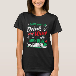 Camiseta Jardinagem Jardineiro Eu Quero Trabalhar No Jard